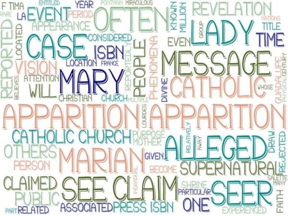 Apparition Wordcloud Skinny Tumbler