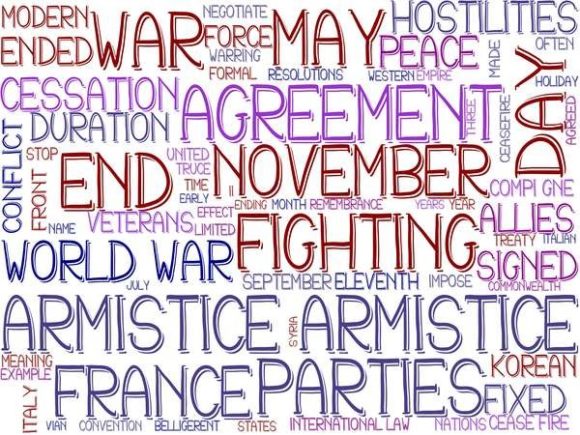 Armistice Wordcloud Sticker