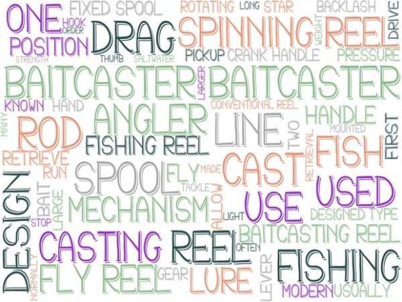 Baitcaster Wordcloud Sticker: A Versatile Design Asset for Creative Professionals and DIY Enthusiasts