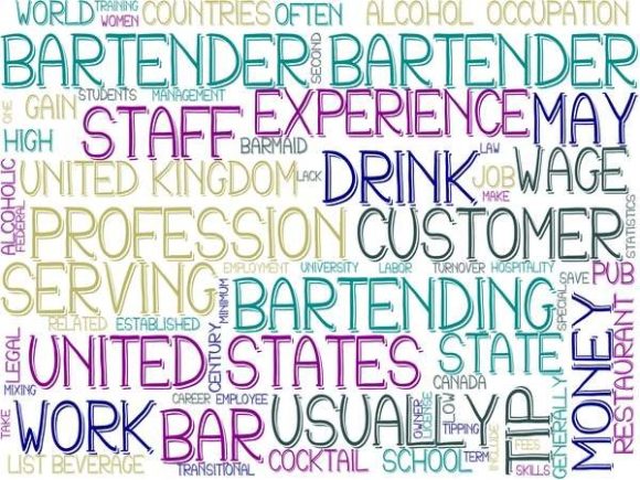 Bartender Wordcloud Wallpaper: A Versatile Design Asset for Hospitality and Creative Professionals