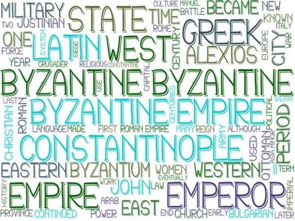 Byzantine Wordcloud Print
