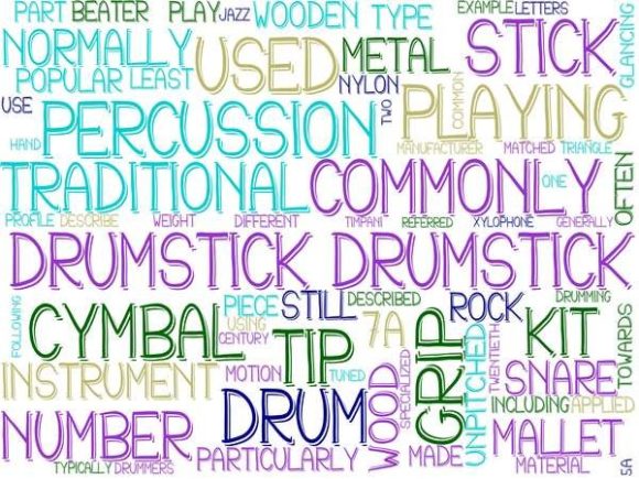 Drumstick Wordcloud Tshirt: A Versatile Design Asset for Creative Professionals and DIY Enthusiasts