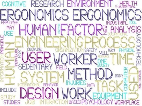 Ergonomics Wordcloud Skinny Tumbler