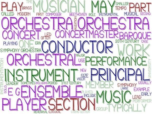 Orchestra Wordcloud Tumbler